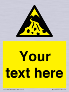 Custom Warning: Debris flow zone